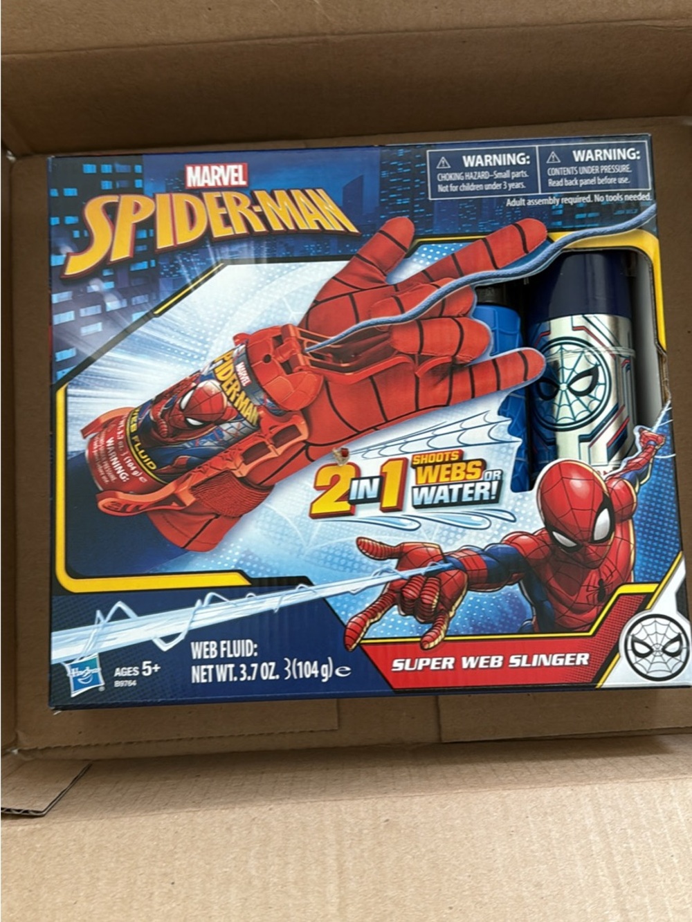 Marvel Spider-Man Red and Blue Super Web Slinger 2-in-1 Shooter